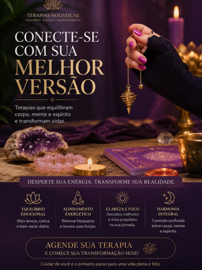 Post: Conecte-se com sua melhor versão — terapias holísticas
